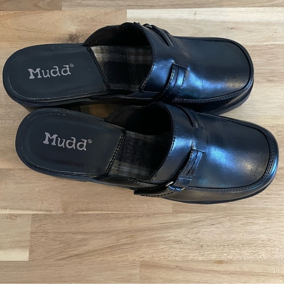 Mudd Y2K 96's / 2000 Chunky Heel Slide Clogs in Black Size 9.5 Bratz Fall - Picture 4 of 6